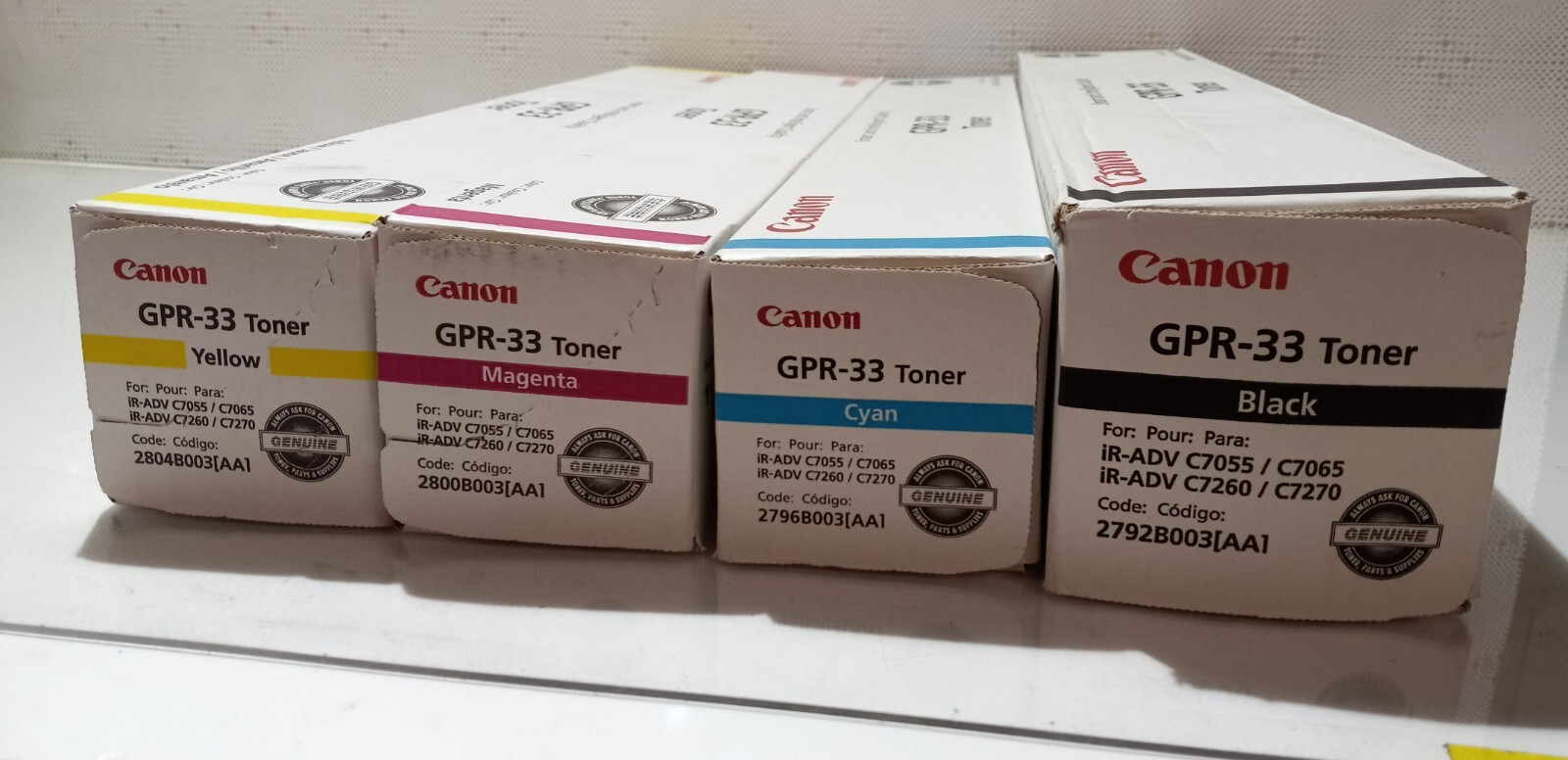 BRAND NEW FACTORY SEALED CANON GPR-33 TONER CARTRIDGE BCYM *QTY