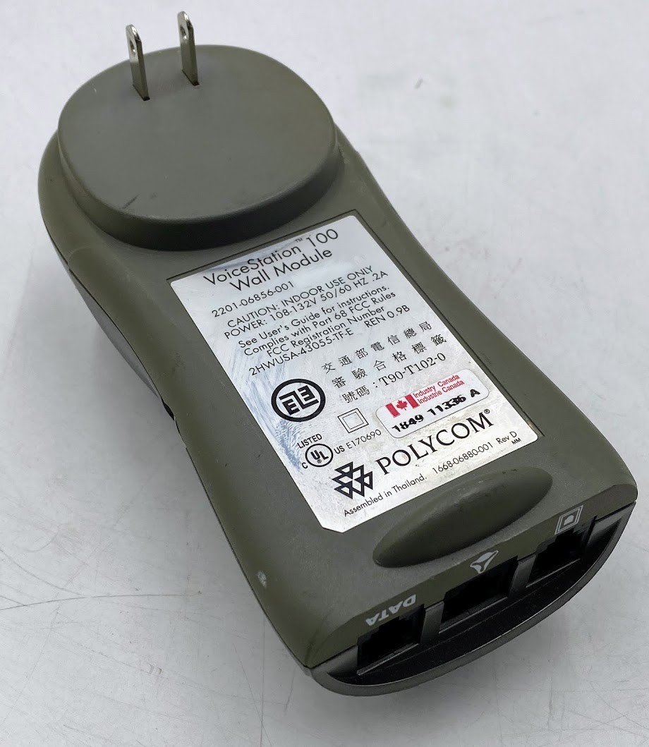 Polycom VoiceStation 100 Wall Module Power Supply 2201-06856-001 Rev D
