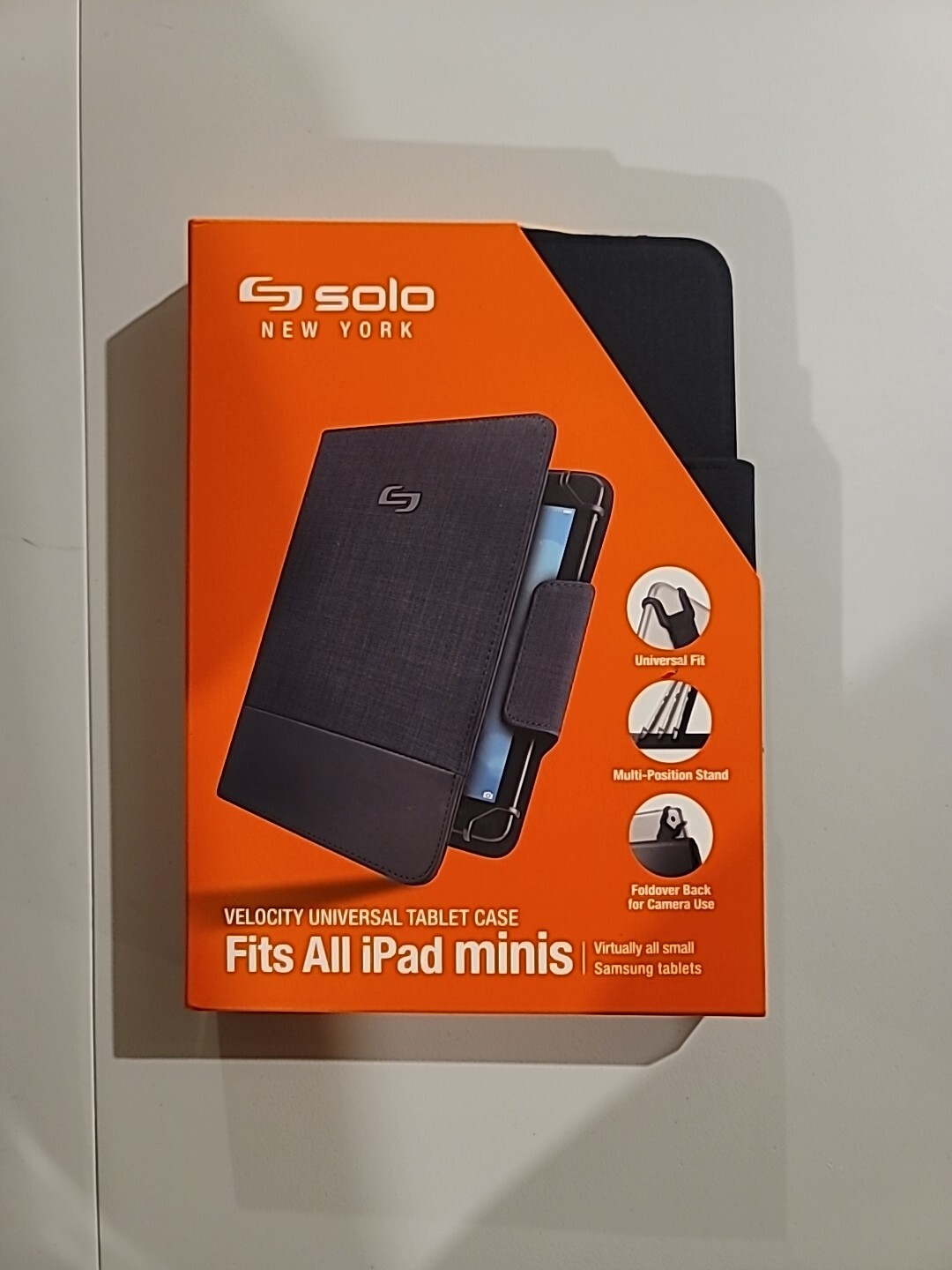 Solo Velocity UNIVERSAL TABLET CASE Black Fits iPad Minis|Small Samsung Tablets