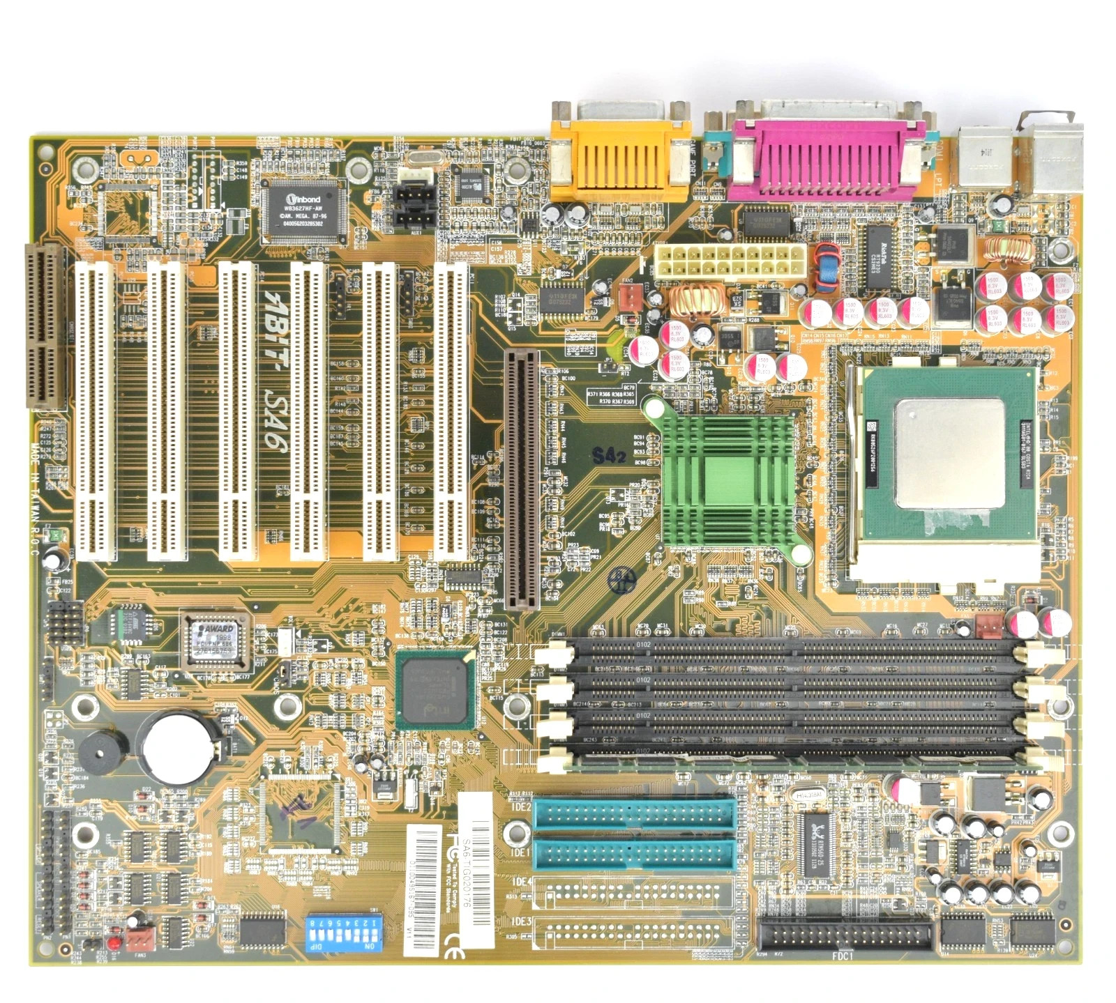 ABIT SA6 + Pentium III 1 GHz + 256 MB RAM | Polymer recapped | Tested