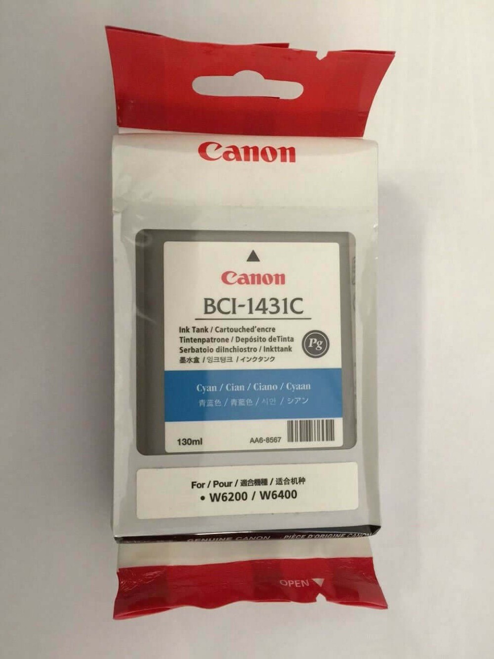 Genuine Canon BCI-1431C Cyan Ink  - 8970A001[AA] For W6200 W6400 (2007)