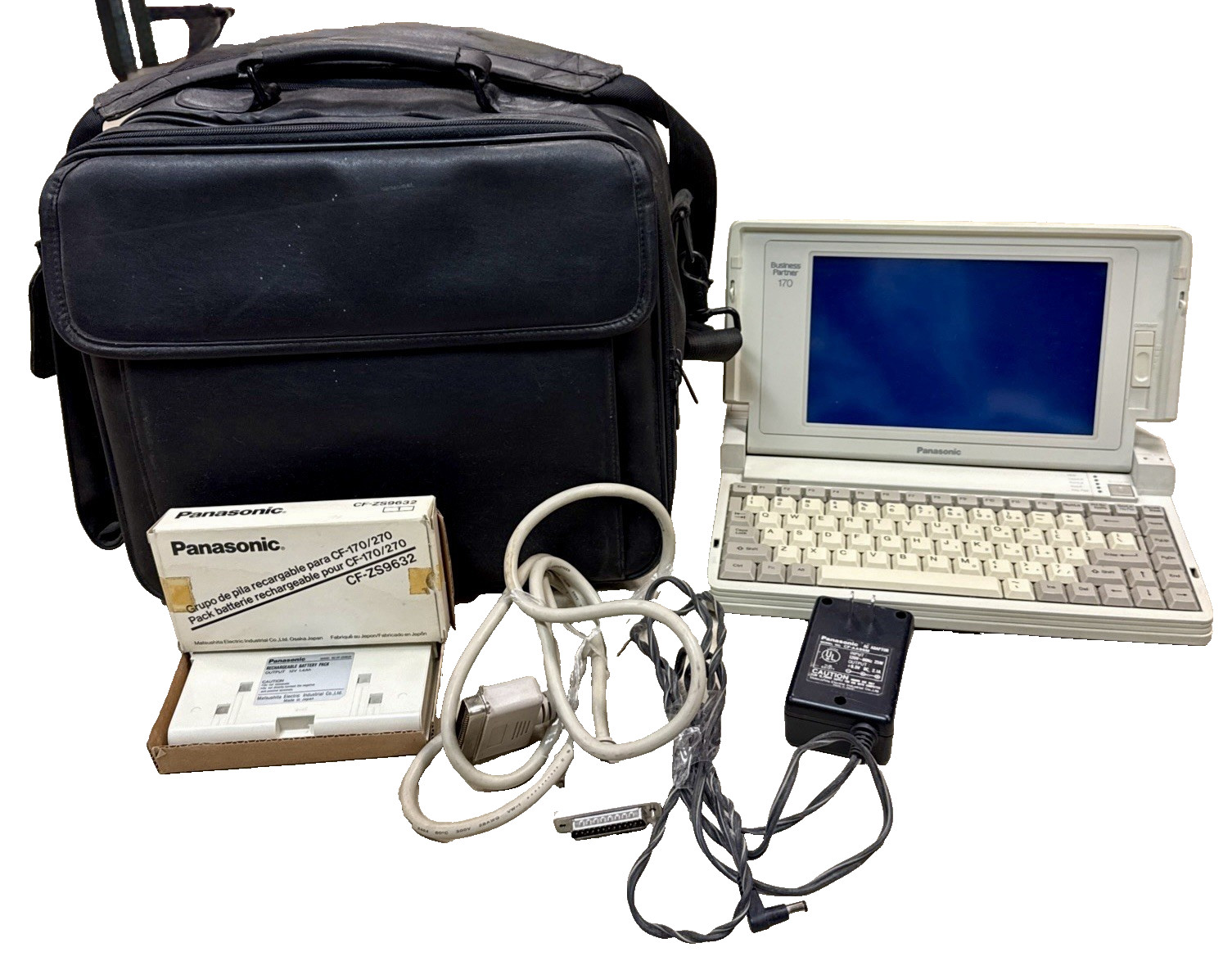 Panasonic Business Partner 170 w/ Rechargeable Batt Power Cord & Case NT READ