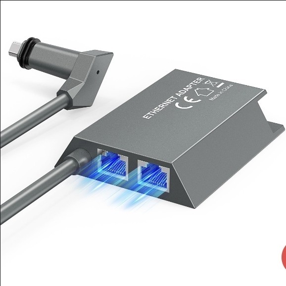 LUCMO Multi Ports Starlink Ethernet Adapter for Starlink Gen 2 Wired External