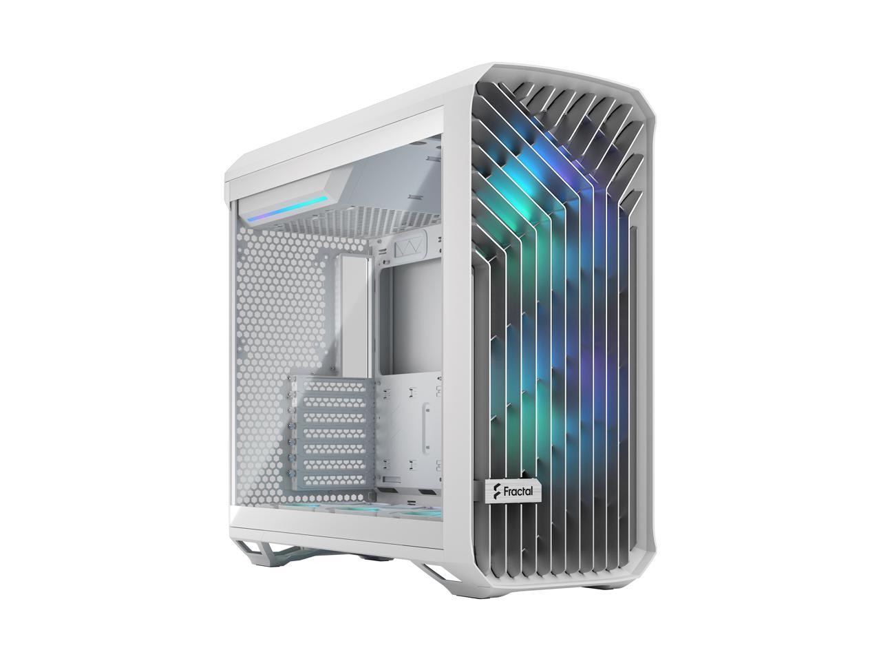 Fractal Design FDCTOR1A07 Torrent White RGB Case - 2x 180mm Fans