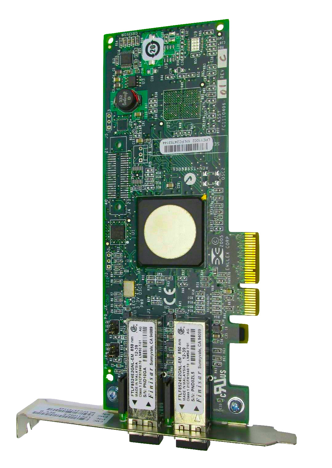 LPE11002-E I Emulex LightPulse HBA Fibre Channel Host Bus Adapter