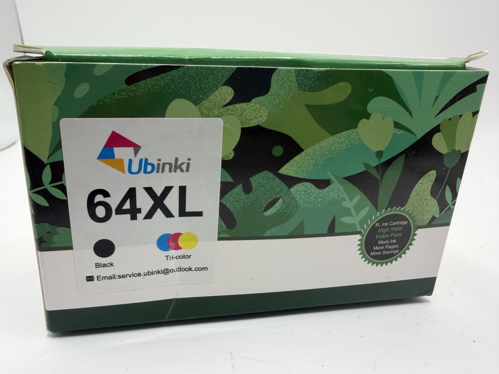 Ubinki 64XL Color and black Ink Cartridge Replacement for HP Ink 64 XL