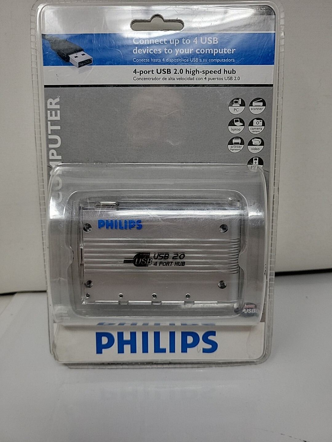NEW Philips PC Gear 4-port USB 2.0 Hight Speed Hub