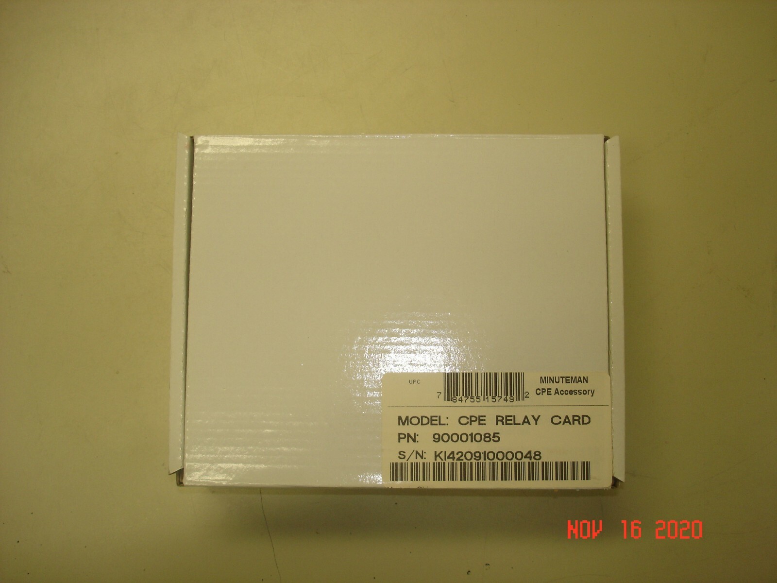 MINUTEMAN 90001085 CPE PROGRAMMABLE RELAY CARD FOR UPS SYSTEMS NEW IN BOX