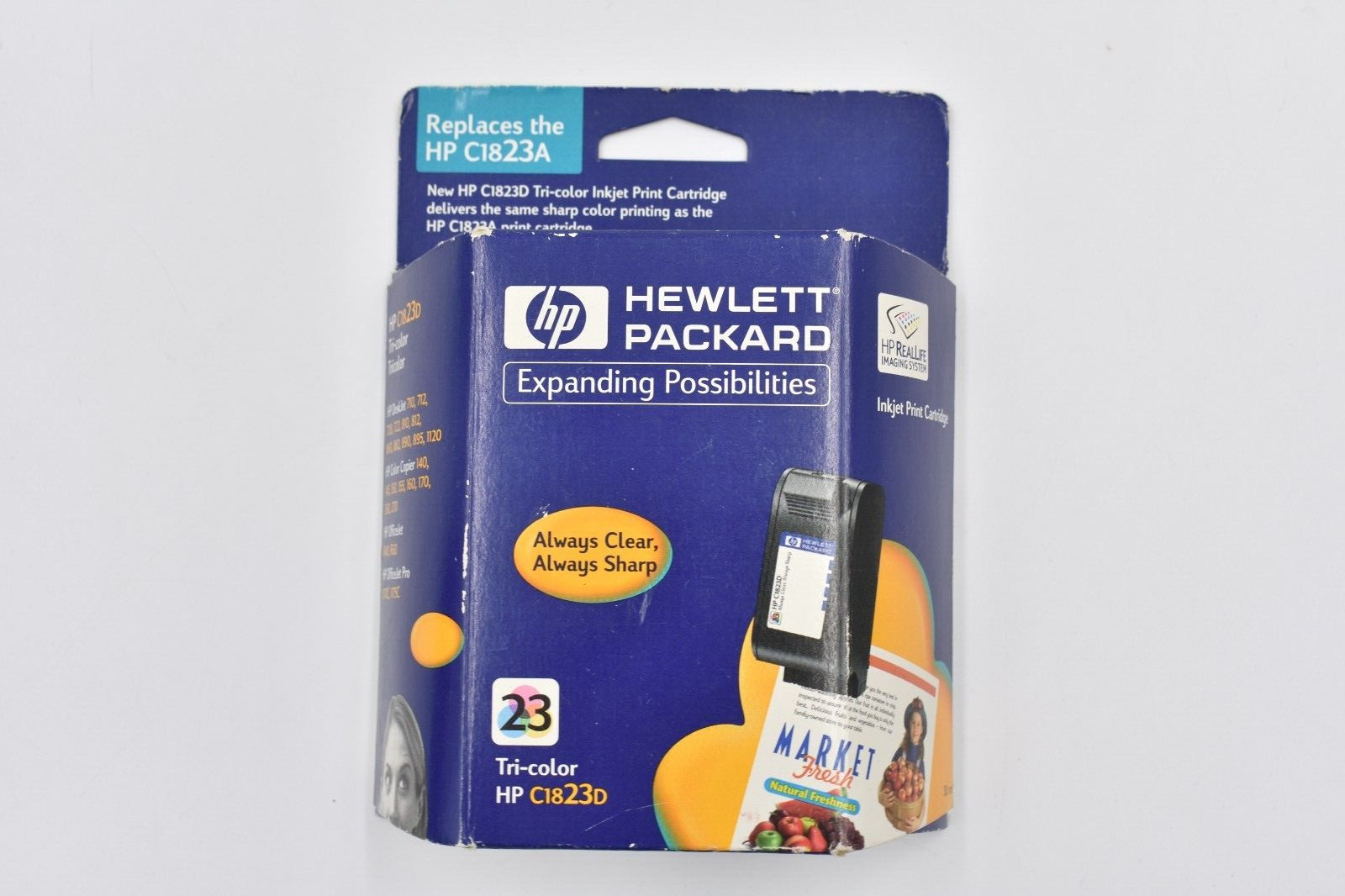 HP Inkjet 23 Tri-color Printer Cartridge Exp 2000 New