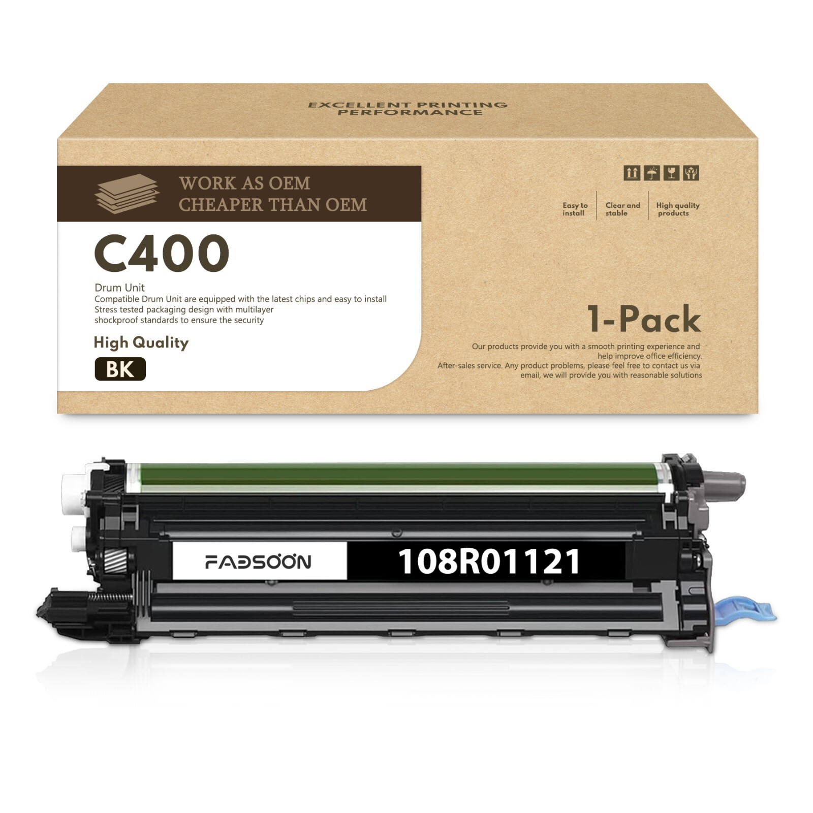 108R01121 1BK Drum Unit With Chip for VersaLink C400 Phaser 6600 WorkCentre 6605