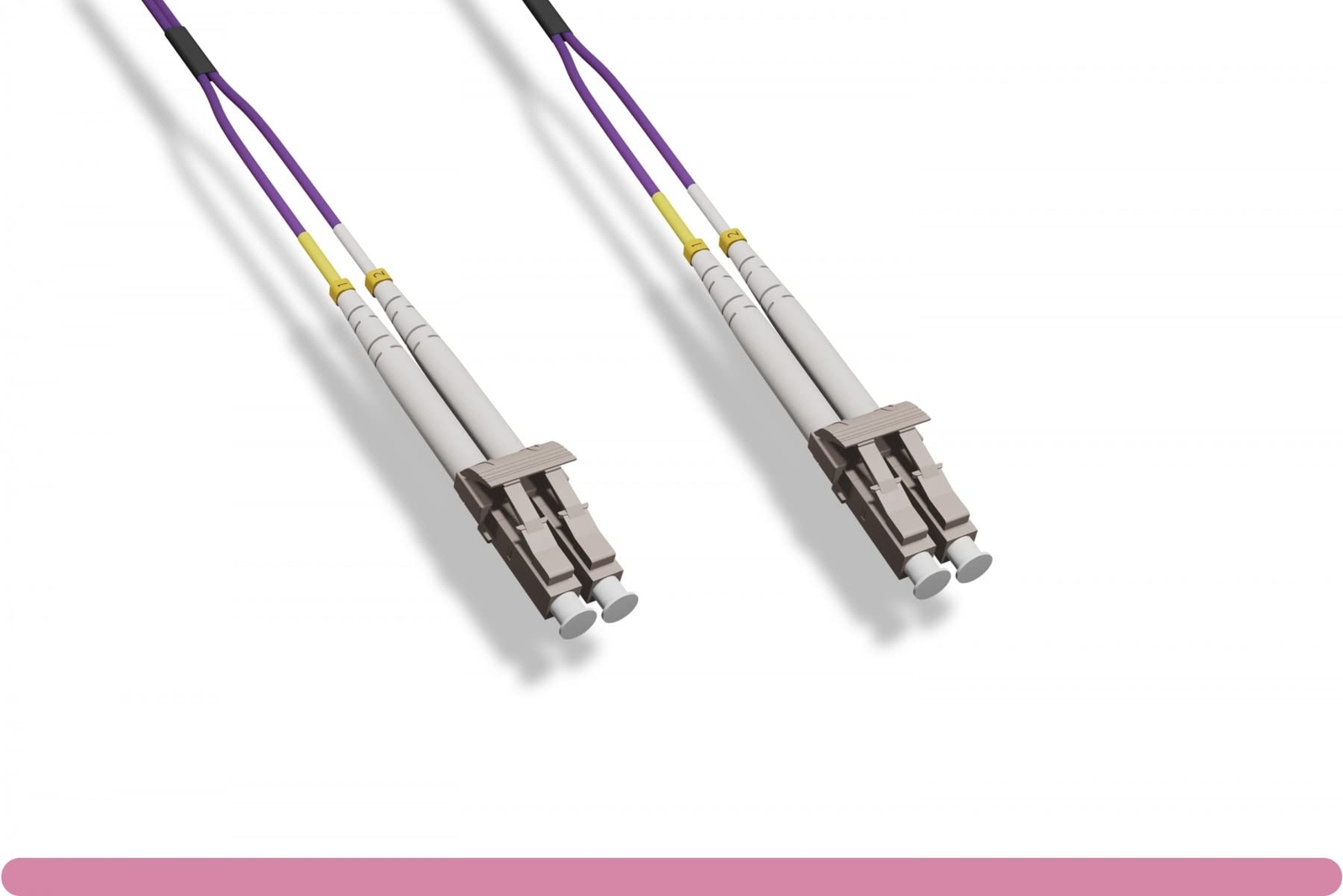 250M 40GB OM4 Multimode Duplex Fiber Optic Cable 50/125 LC Magenta Patch Cable
