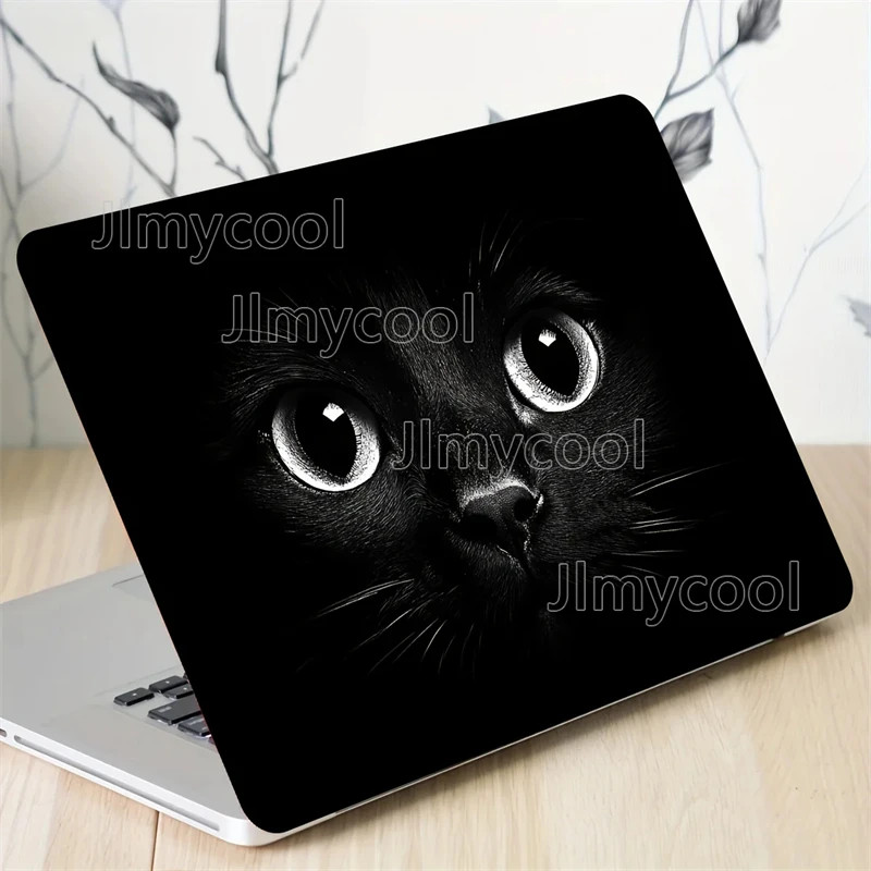 2 piece Cat Laptop Art Sticker Protective Case Fits for Decorating Laptops Cars 