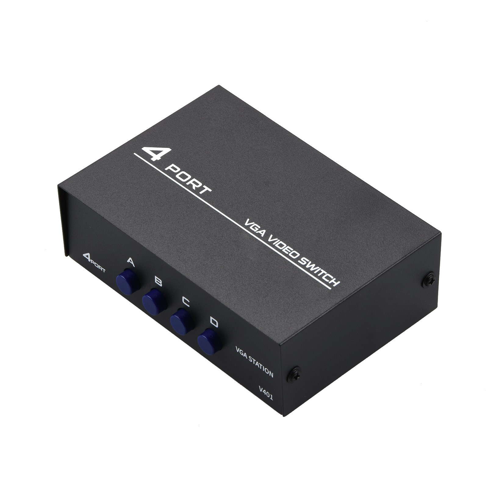 New 4 Port VGA Splitter Switcher VGA Switch Video Box 4 In 1 Out VGA Switcher
