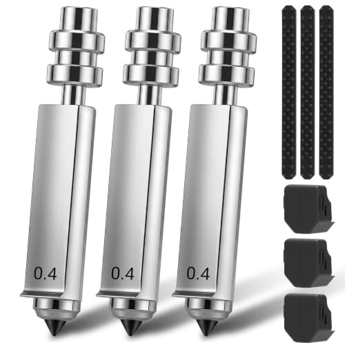 3PCS Hardened Steel Nozzle Set for Kobra X Kobra 4 3D Printer