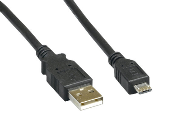 6In-15Ft USB 2.0 A to Micro B Male Cable Data Sync Charge Camera Phone PC Mac