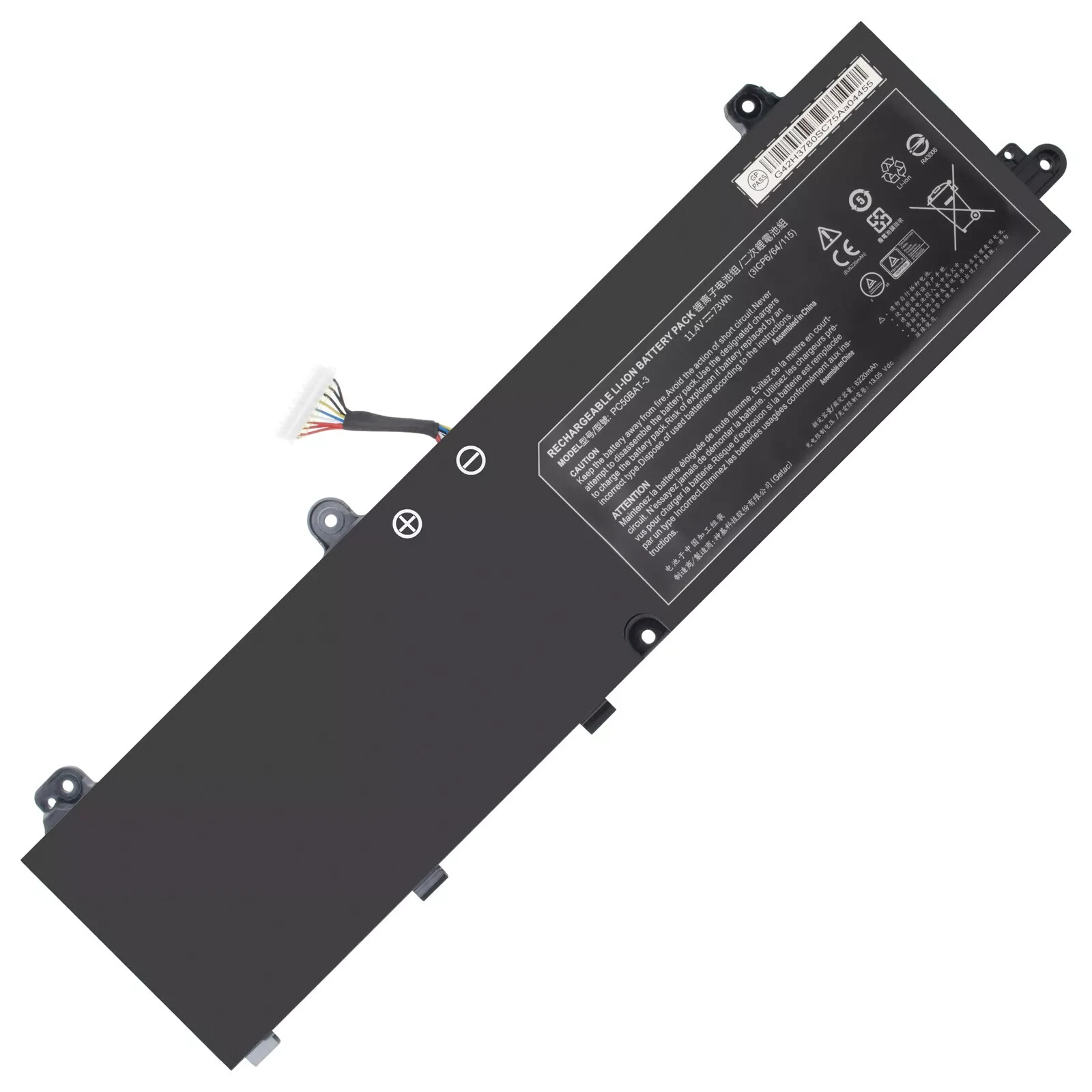 Genuine PC50BAT-3 Battery SYSTEM76 ORYX PRO 6 CLEVO PC50S PC50DN2 Key 15 Gaming