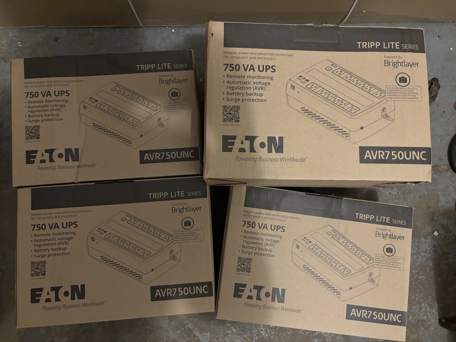 Eaton AVR750UNC Surge Protection Device Battery Backup Surge Protector 750A