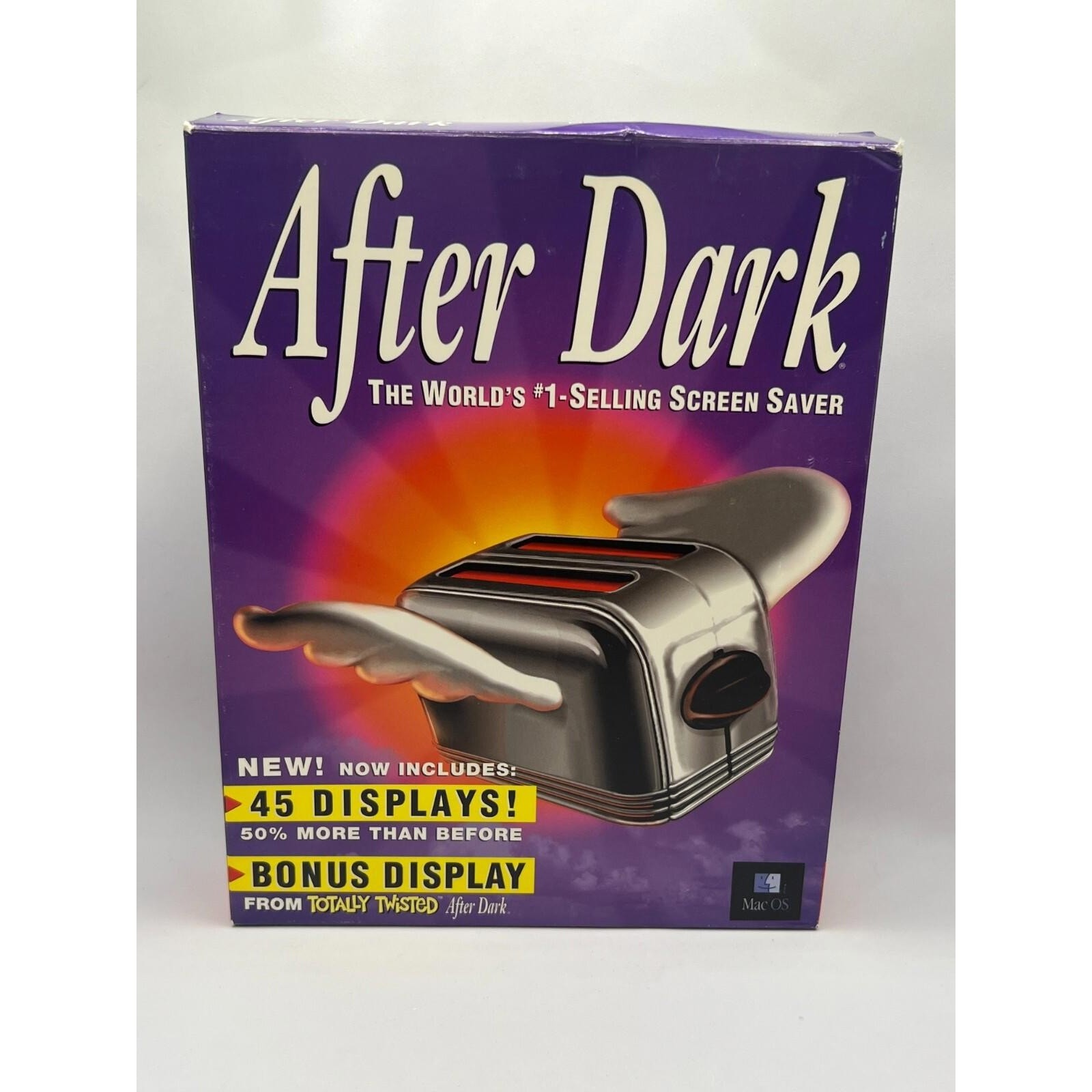 Rare Big Box 1996 After Dark Screen Saver Apple Mac CIB 3.5” Floppy VTG Software