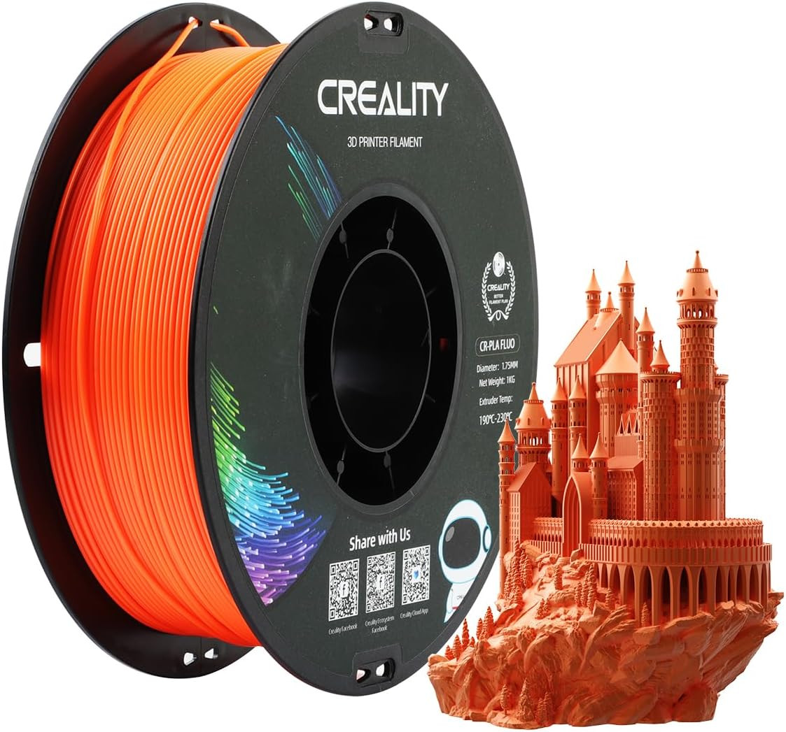 PLA 3D Printer Filament 1.75Mm, 1 Kg, Fluorescent Orange