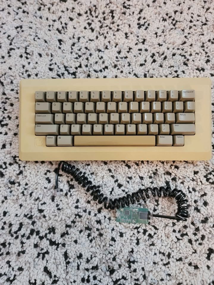 Apple M0110 Keyboard Macintosh 128K 512K Tested Working w/ TMK USB Converter