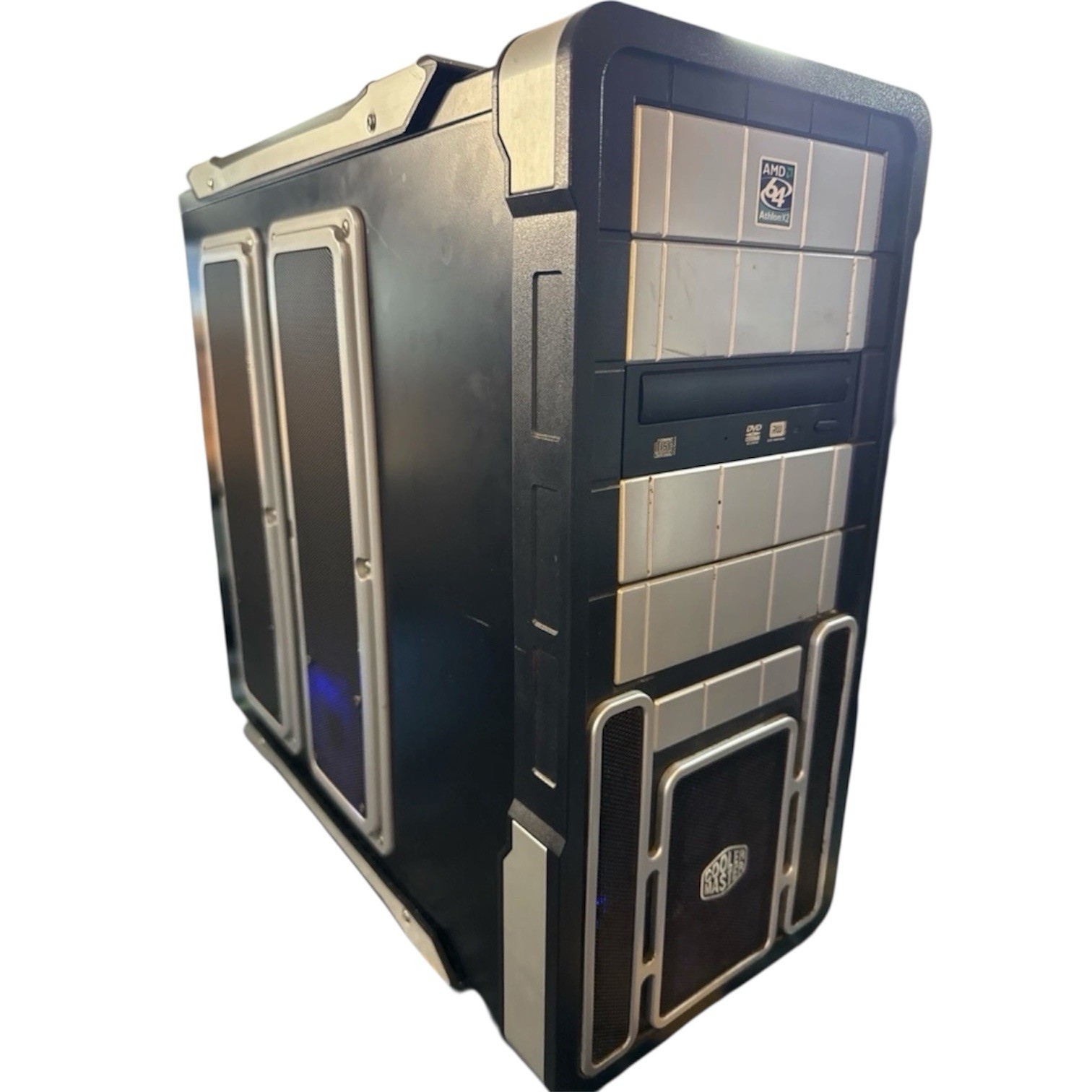 Rare Cooler-master DUAL BOOT Retro Gaming PC – Win XP 160gb+ Win 10 600gb READ