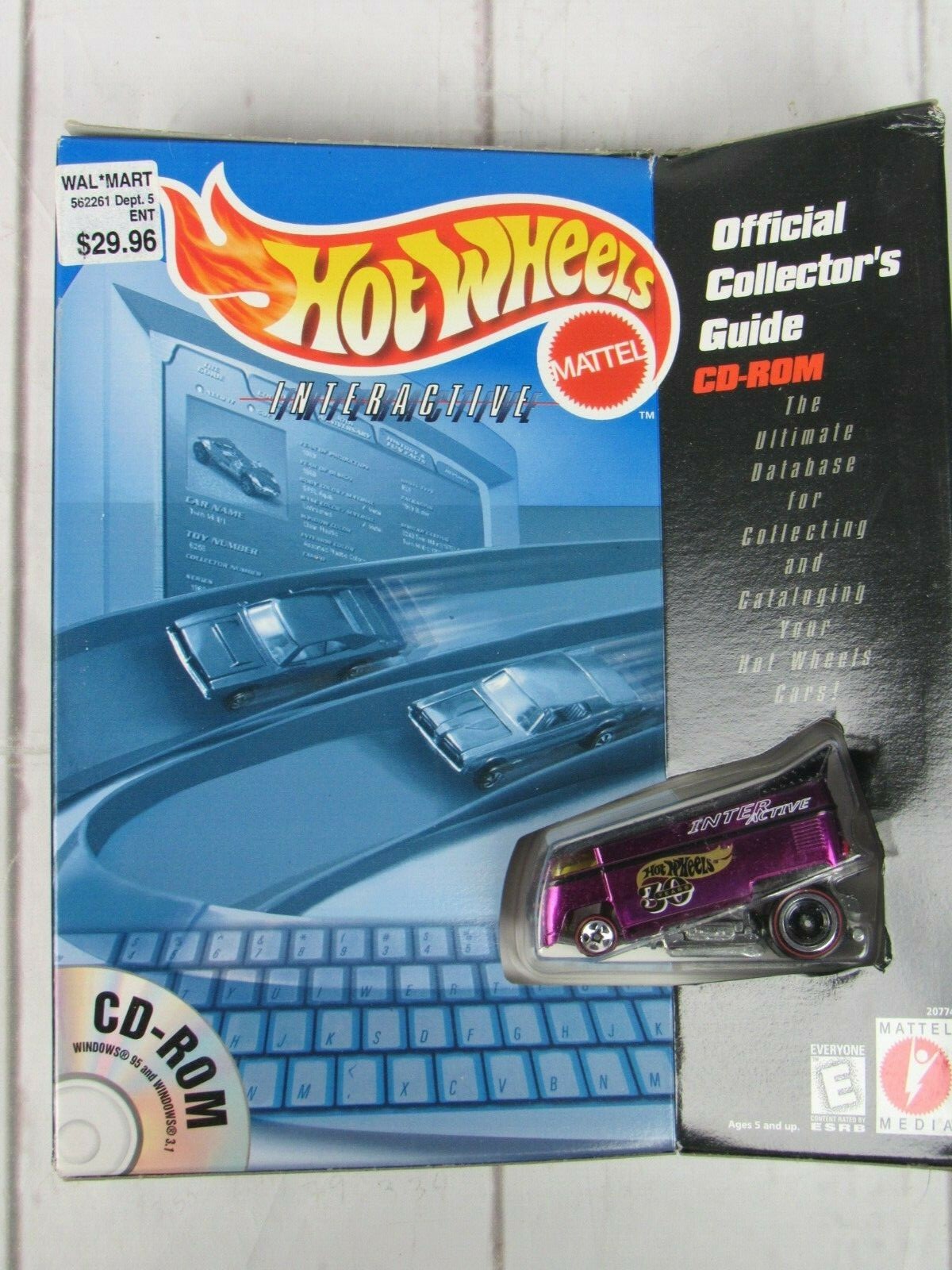 Hot Wheels Collector's Guide CD ROM  VW Interactive Drag Bus Purple New Sealed