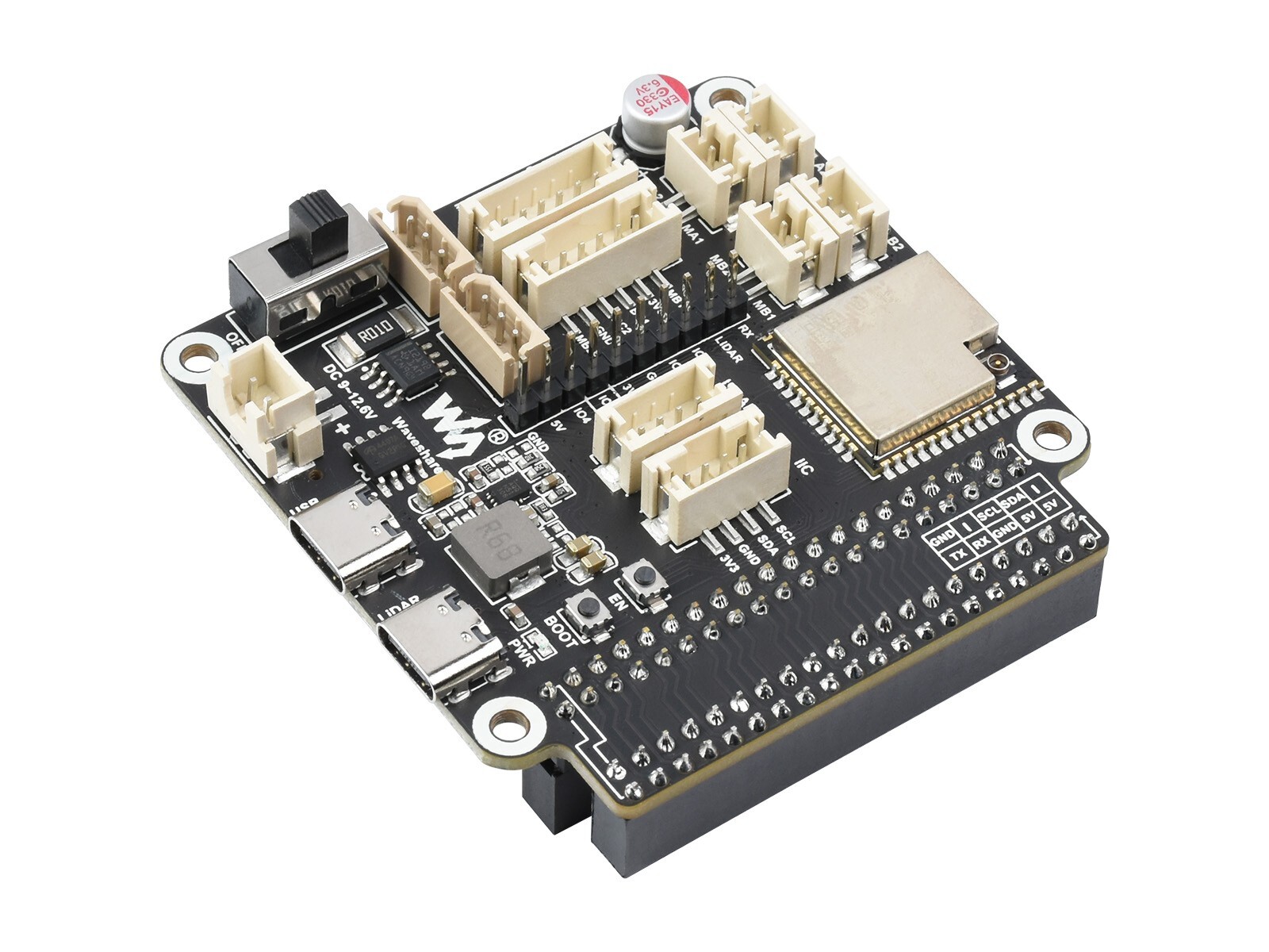 Waveshare General Driver Board for Robots Based on ESP32 Multi-Functional WIFI