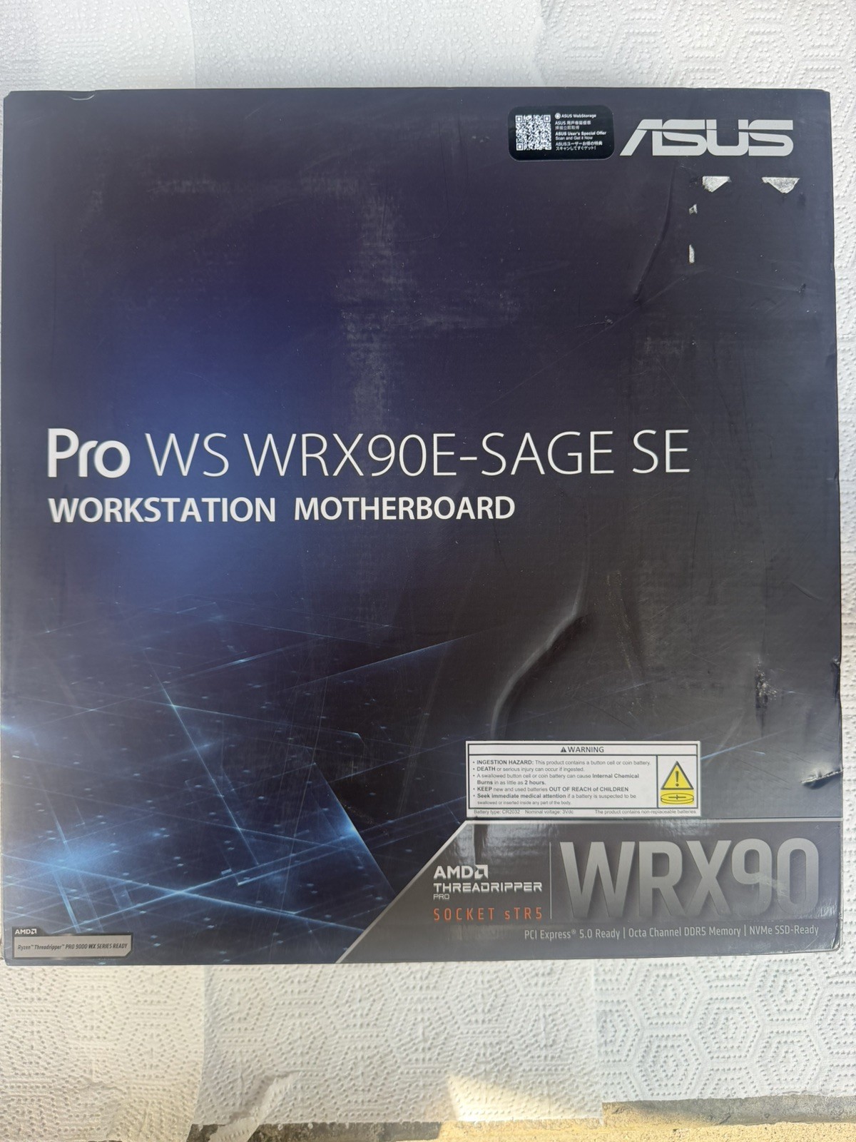 ASUS Pro WS WRX90E-SAGE SE EEB Workstation Motherboard AMD Ryzen™ Threadripper™