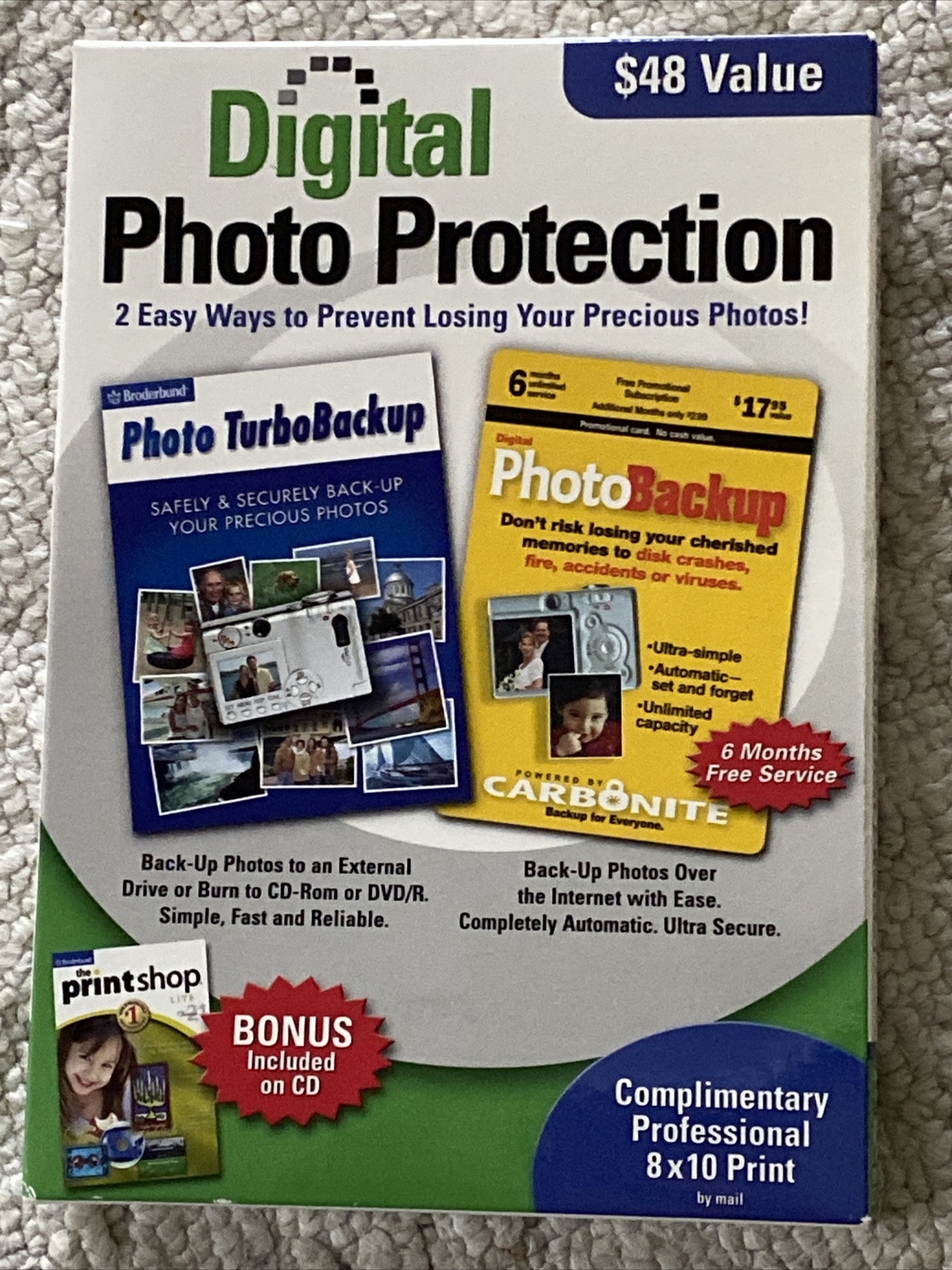 Encore Broderbund Software Digital Photo Protection from losing your photos