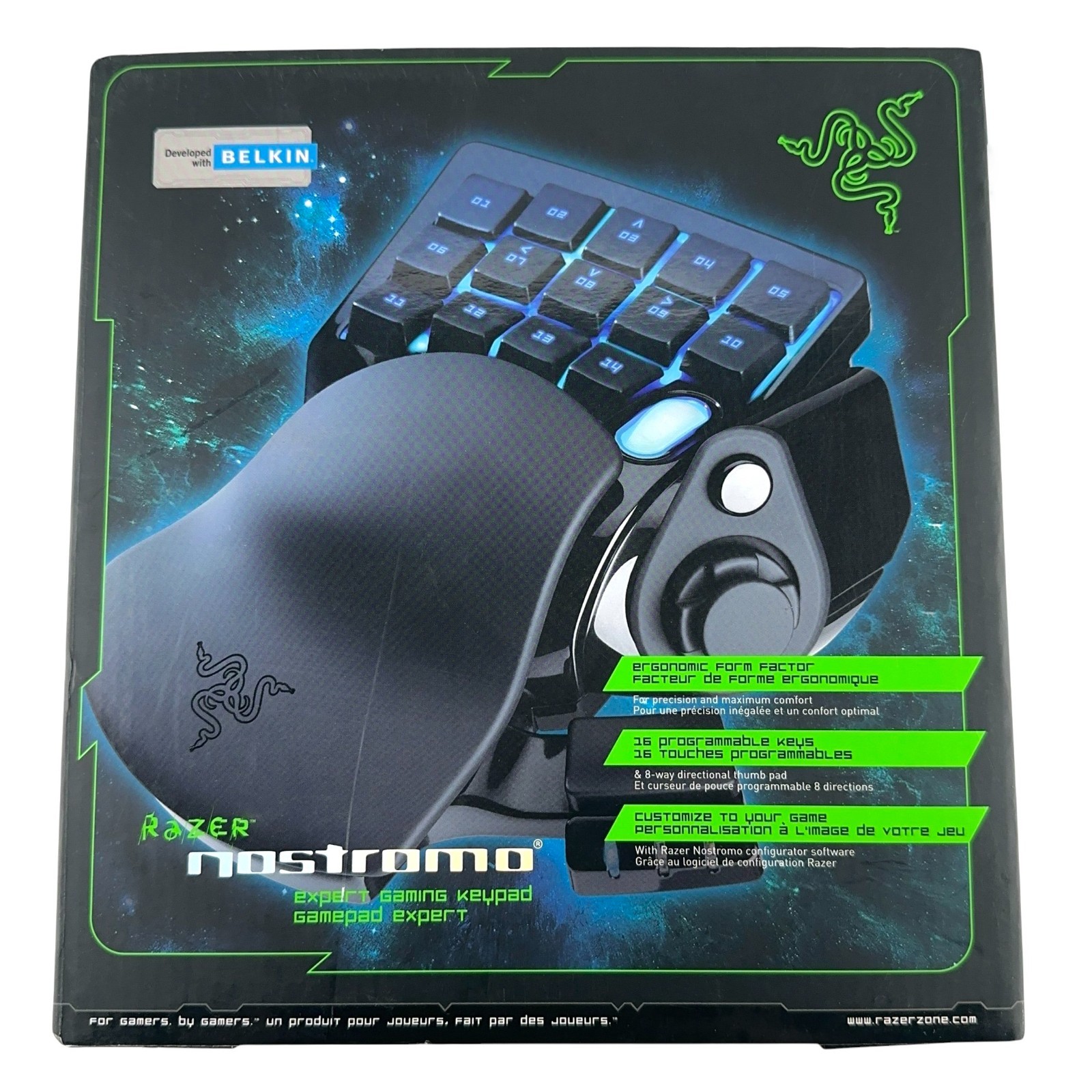 NEW Razer Nostromo RZ07-00490100-R3U1 Wired Keyboard