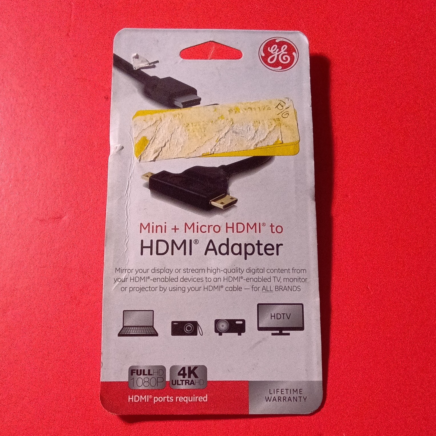 GE Mini HDMI + Micro HDMI to HDMI Adapter 33587