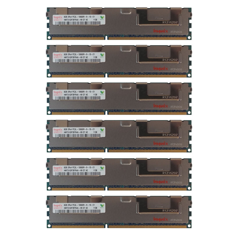 48GB Kit 6x 8GB Memory RAM for DELL POWEREDGE R910 R915 C1100 C8220 M710hd T710
