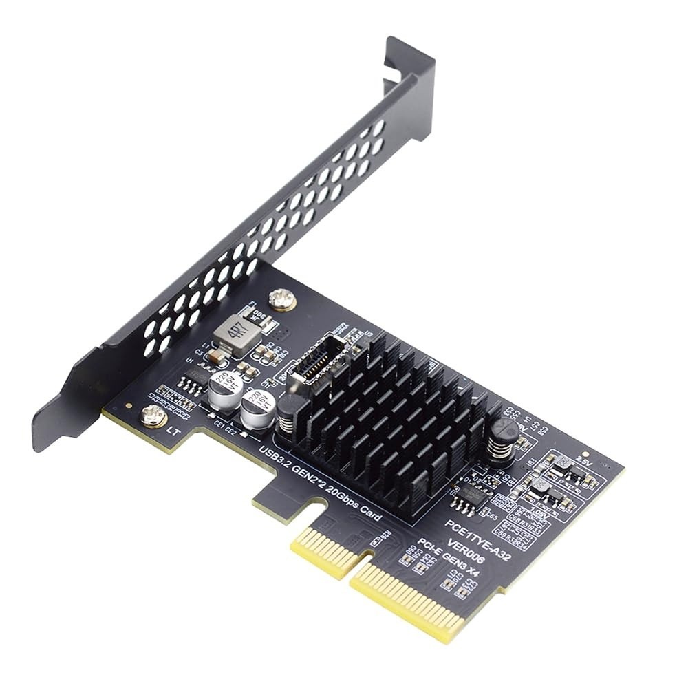 USB 3.2 Gen2 Type‑E 20Gbps Front Panel Socket PCI‑E 4X Express Card Adapter