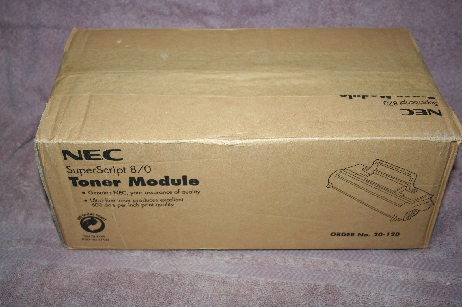 New  Genuine NEC superScript 870 Black  Toner Cartridge 20120 20-120 3K pages