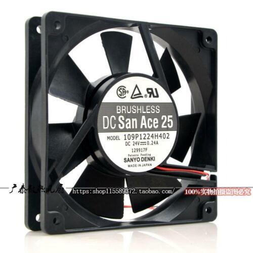 1PCS For SANYO 109P1224H402 cooling fan DC24V 0.24A 120*120*25MM 2-wire