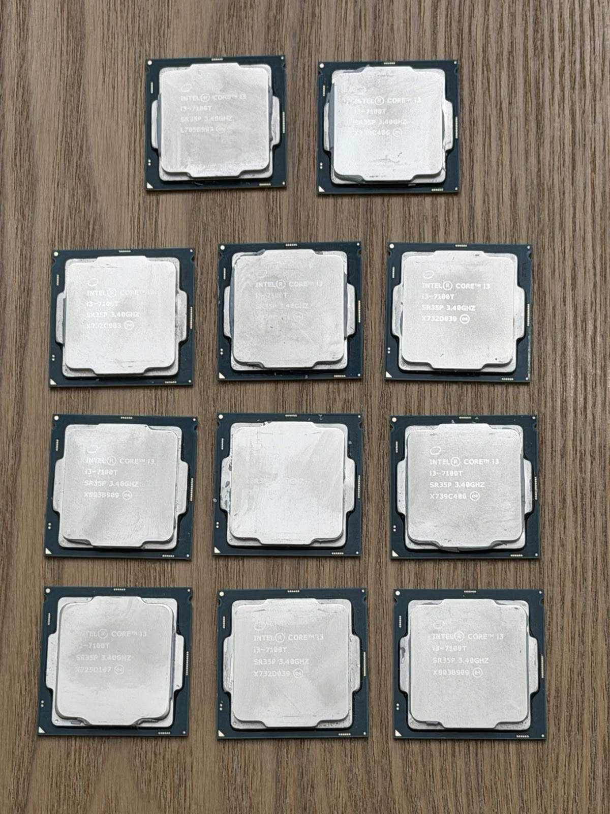 (LOT OF 11) Intel Core i3-7100T 3.40GHz Dual-Core SR35P LGA1151 CPU Processor