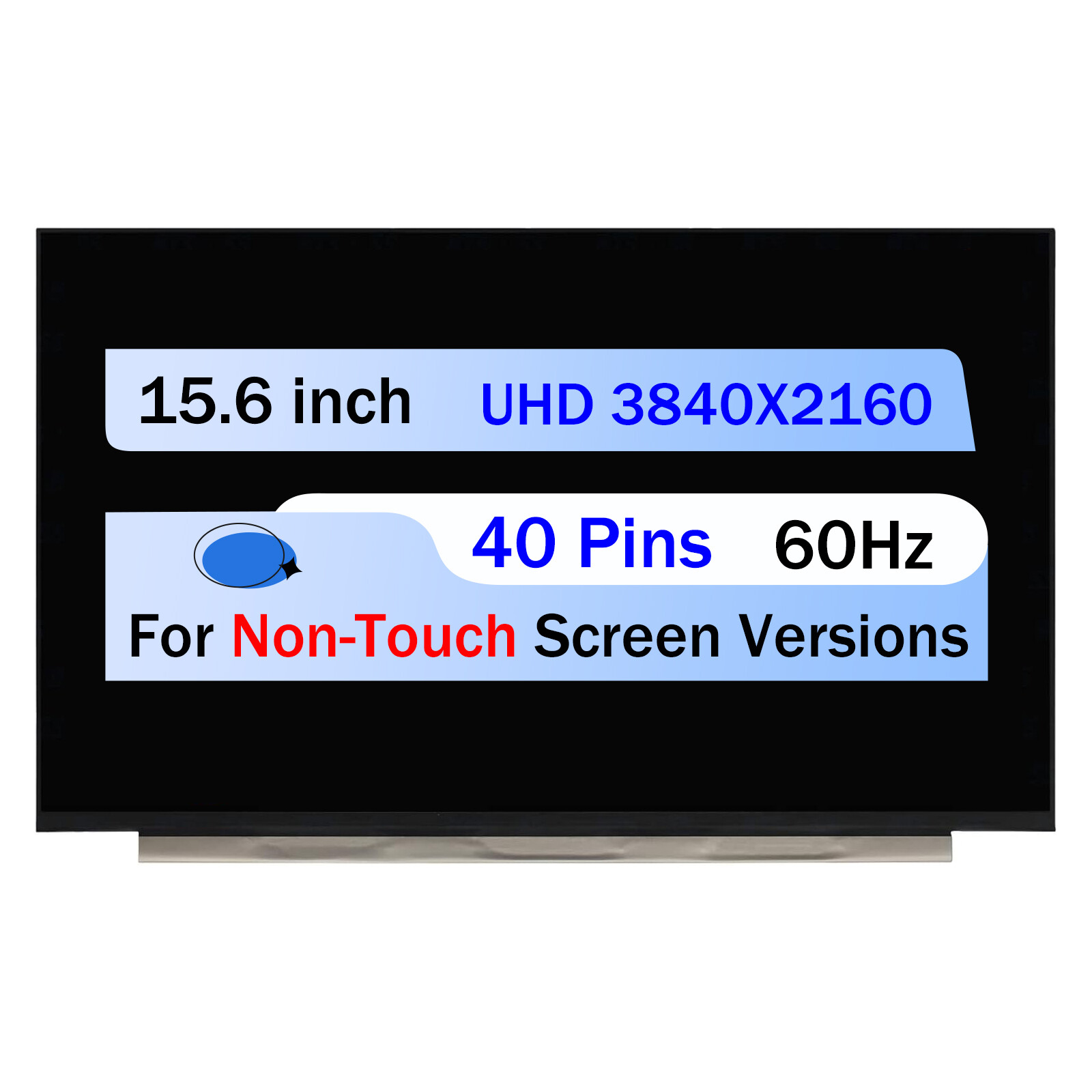 NE156QUM-N66 B156ZAN04.2 LCD Non-Touch Screen Display Replacement UHD 4K 40 Pins