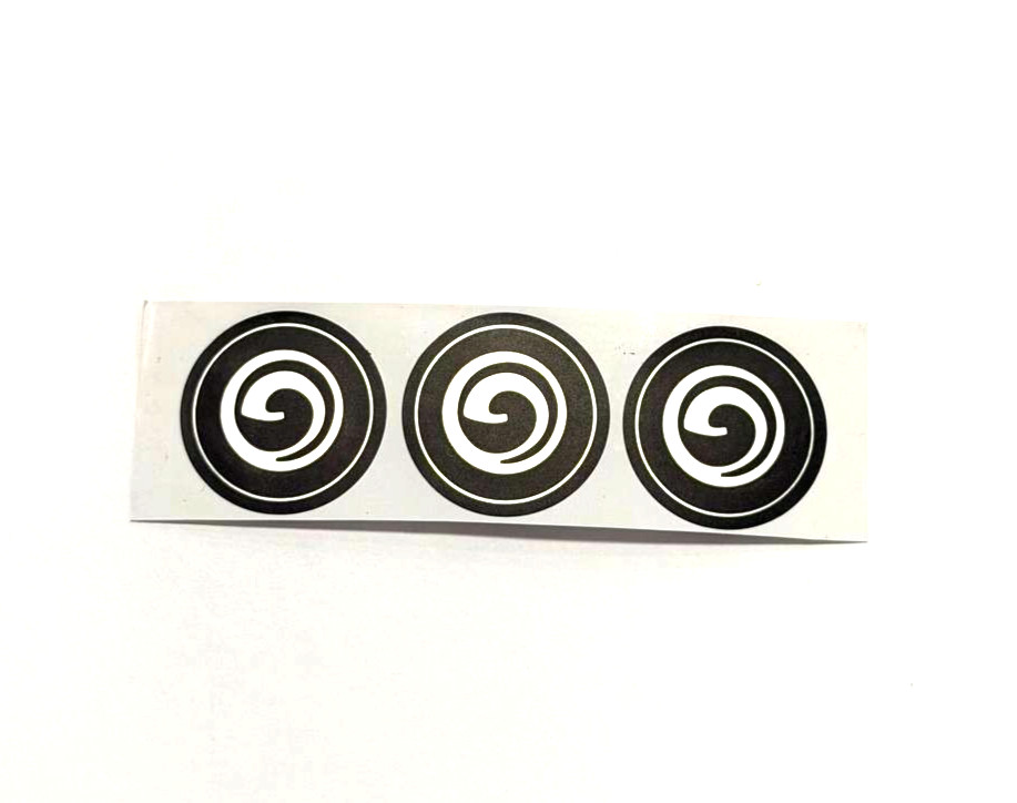 3 x GPU Graphics Card Fan Round Sticker  Label Decal for GALAX, 28mm