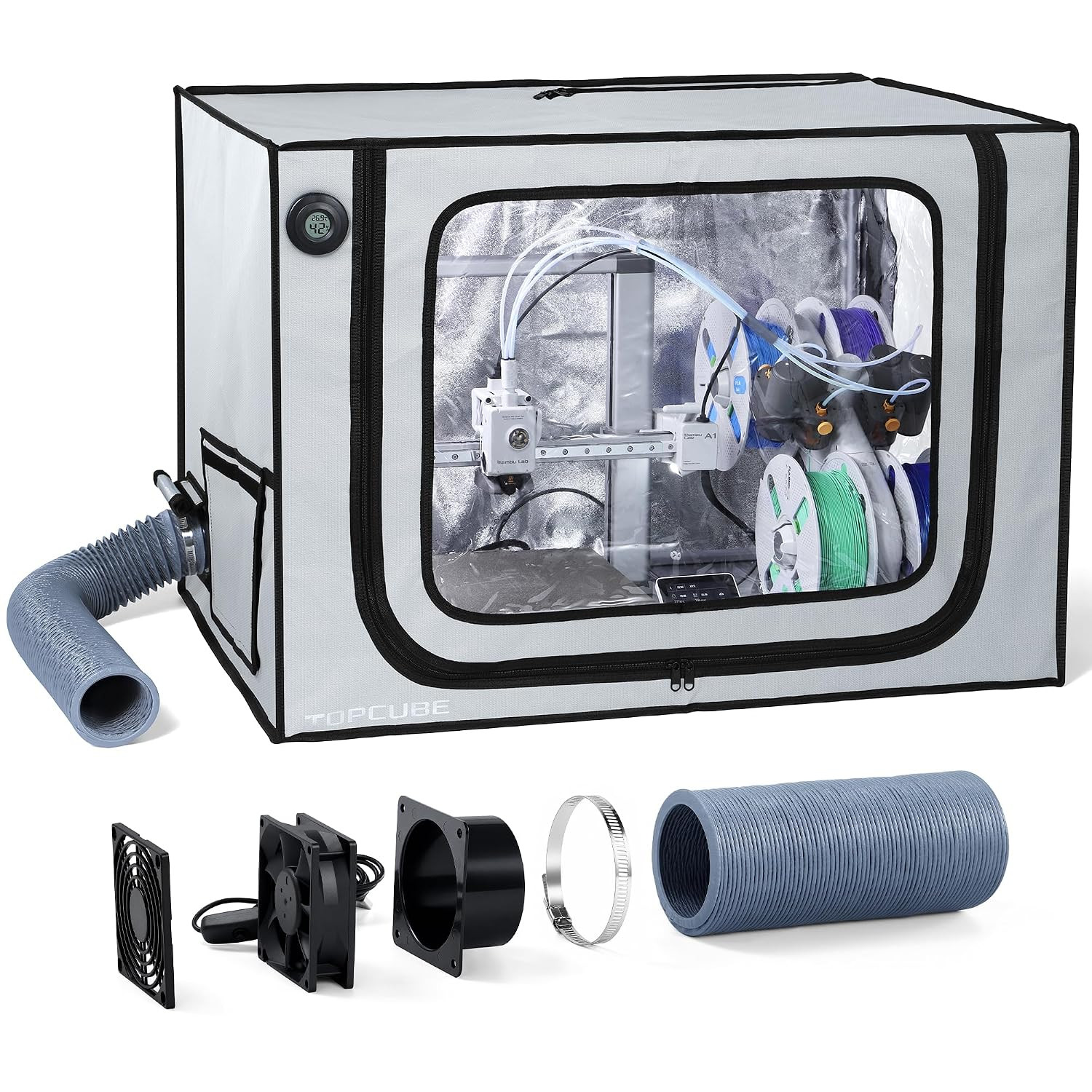 3D Printer Enclosure for Bambu Lab A1 Combo with Exhaust Kit