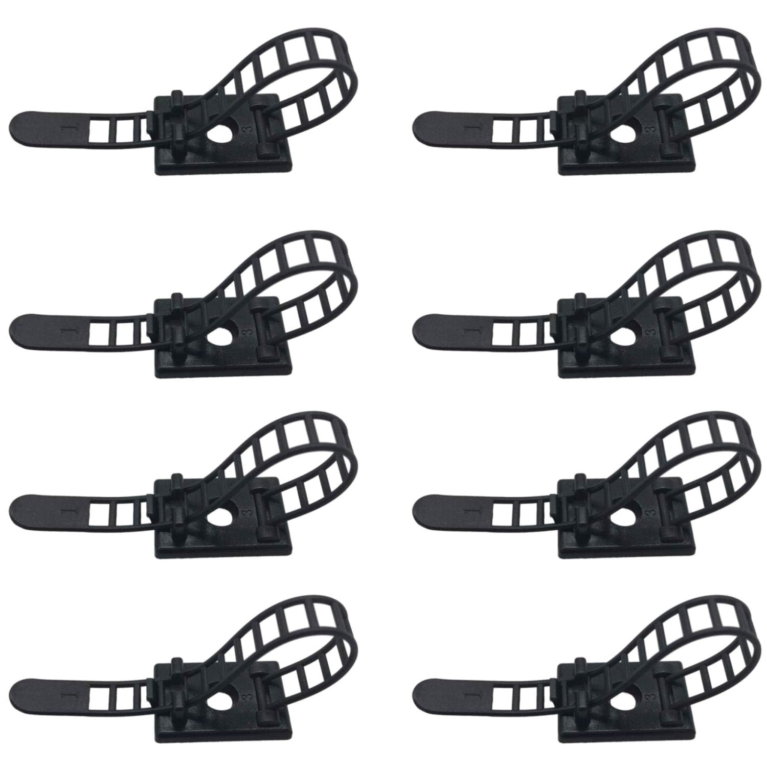 Adhesive Cable Clips - 1000 Pack Wire Fasteners