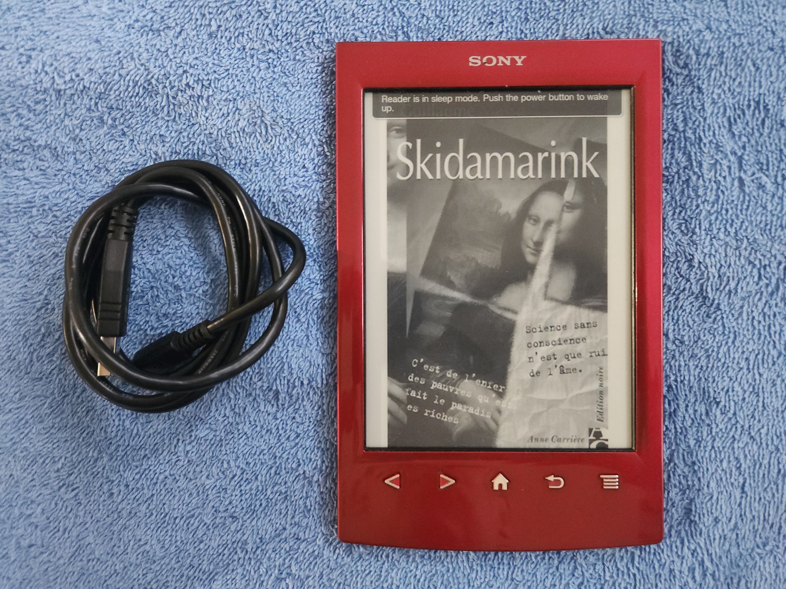 Sony Reader PRS-T2 Red 6" eBook Reader Wi-Fi Tested Working