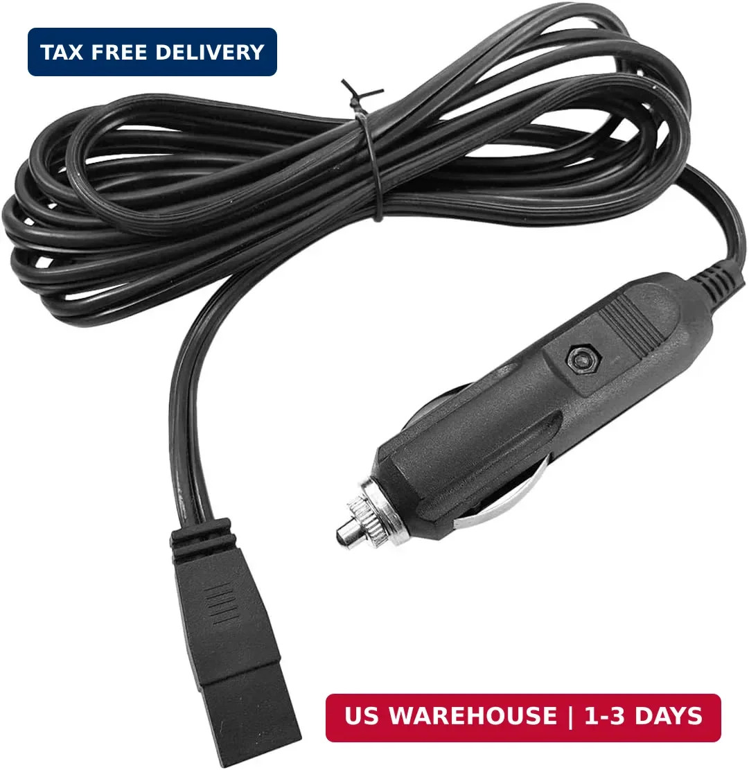 Power Cord Cable for 12V Fridge Freezers DC 12V Car Refrigerator RV Portable ...