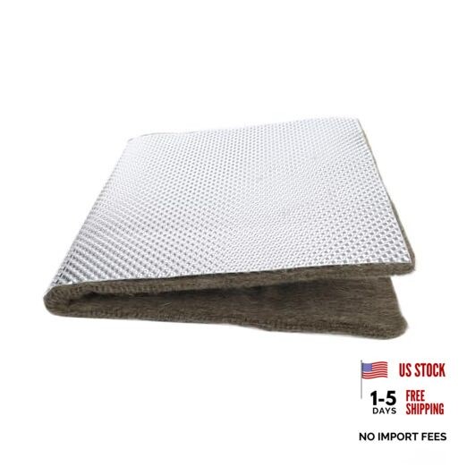  Basalt Laminated Aluminum Heat Shield Insulation Armor for Exhaust headers, 