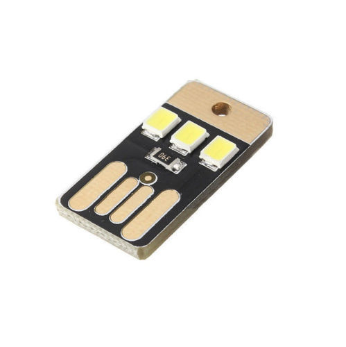 10PCS Pocket Card Lamp Bulb Led Keychain Mini LED Night Light Portable USB Power