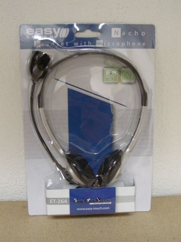 Headphones + Microphone Easytouch 3.5mm Jack Brand New 