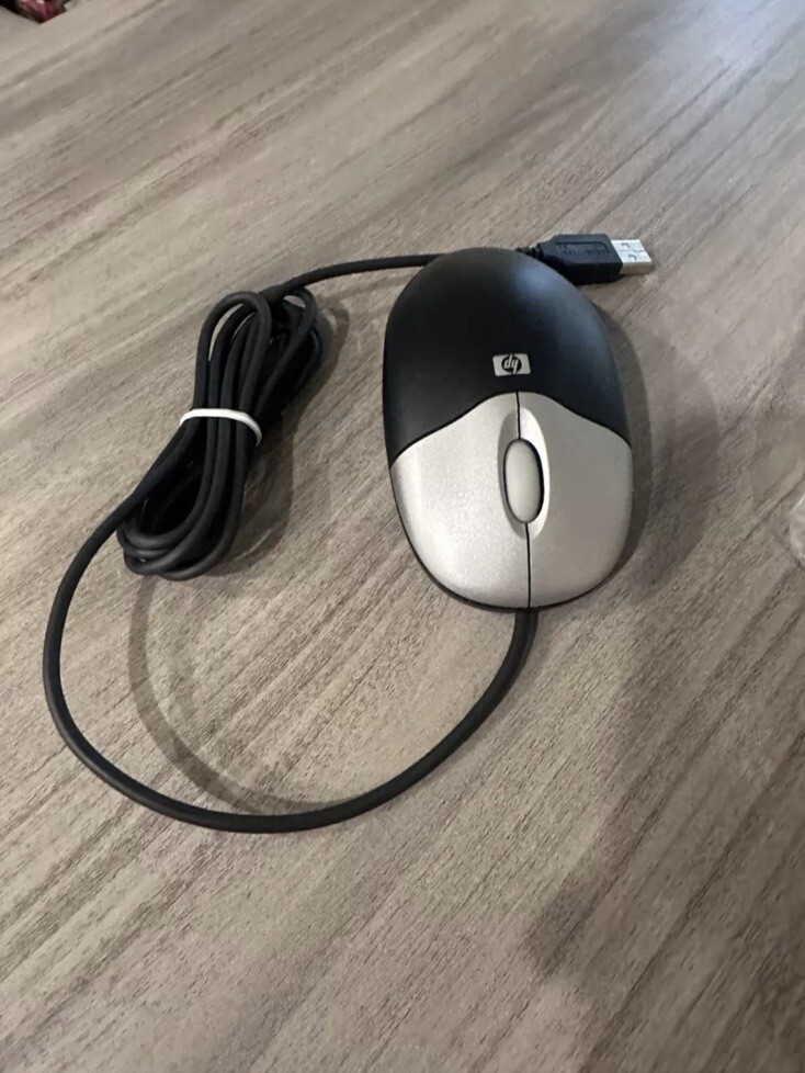 HP Hewlett Packard USB Wired Optical Mouse (M-UAE96)