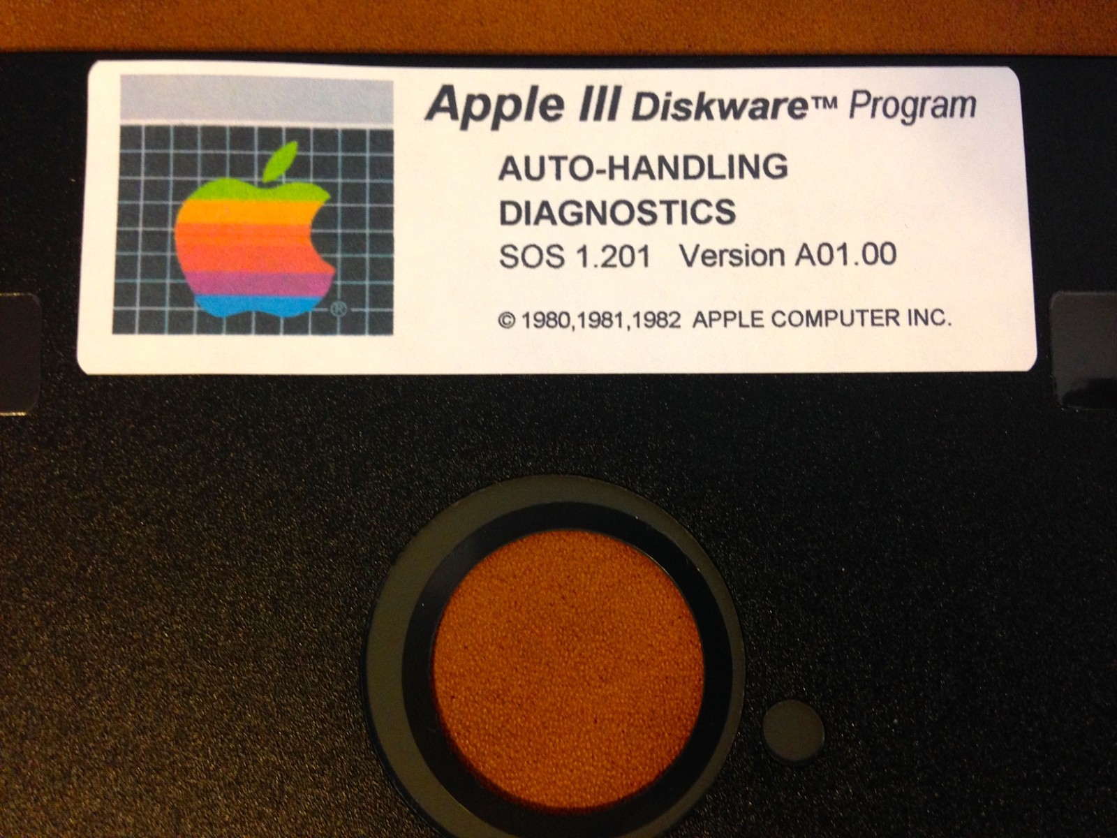 Auto Handling Diagnostics A01.00 / Apple III Home Computers