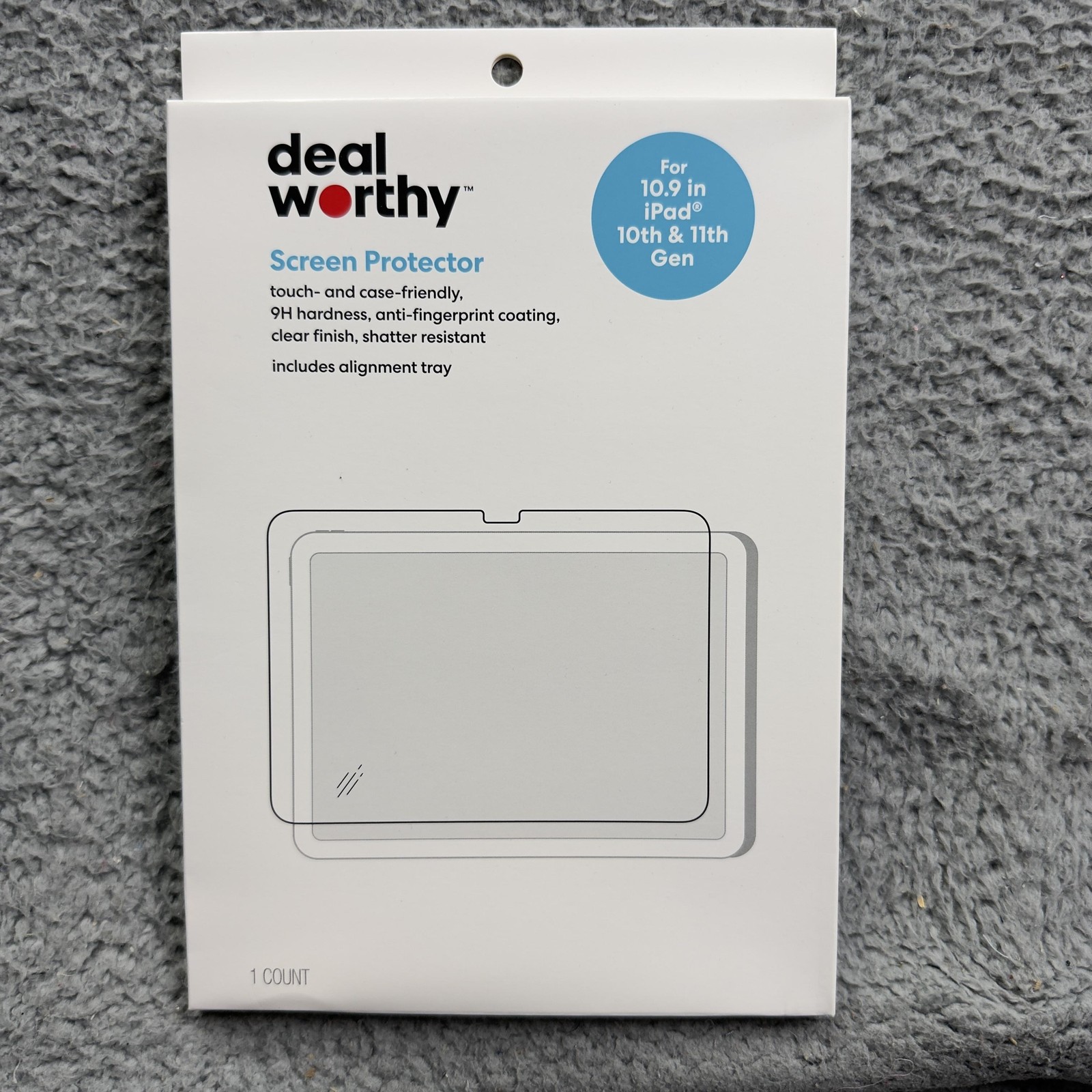 Deal Worthy Screen Protector IPad 10.9 10th 11th Gen Clear Tempered Glass New