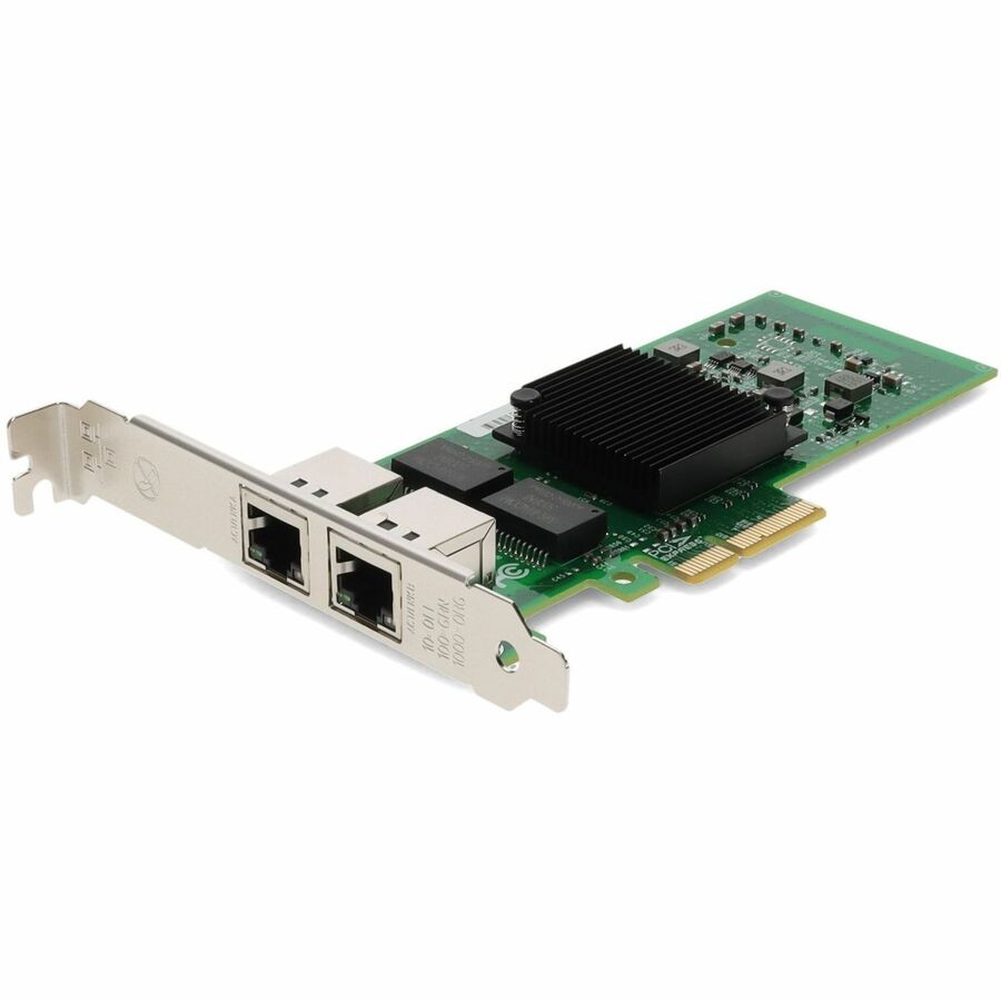 AddOn Intel E1G42ET Comparable 10/100/1000Mbs Dual Open RJ-45 Port 100m PCIe x4