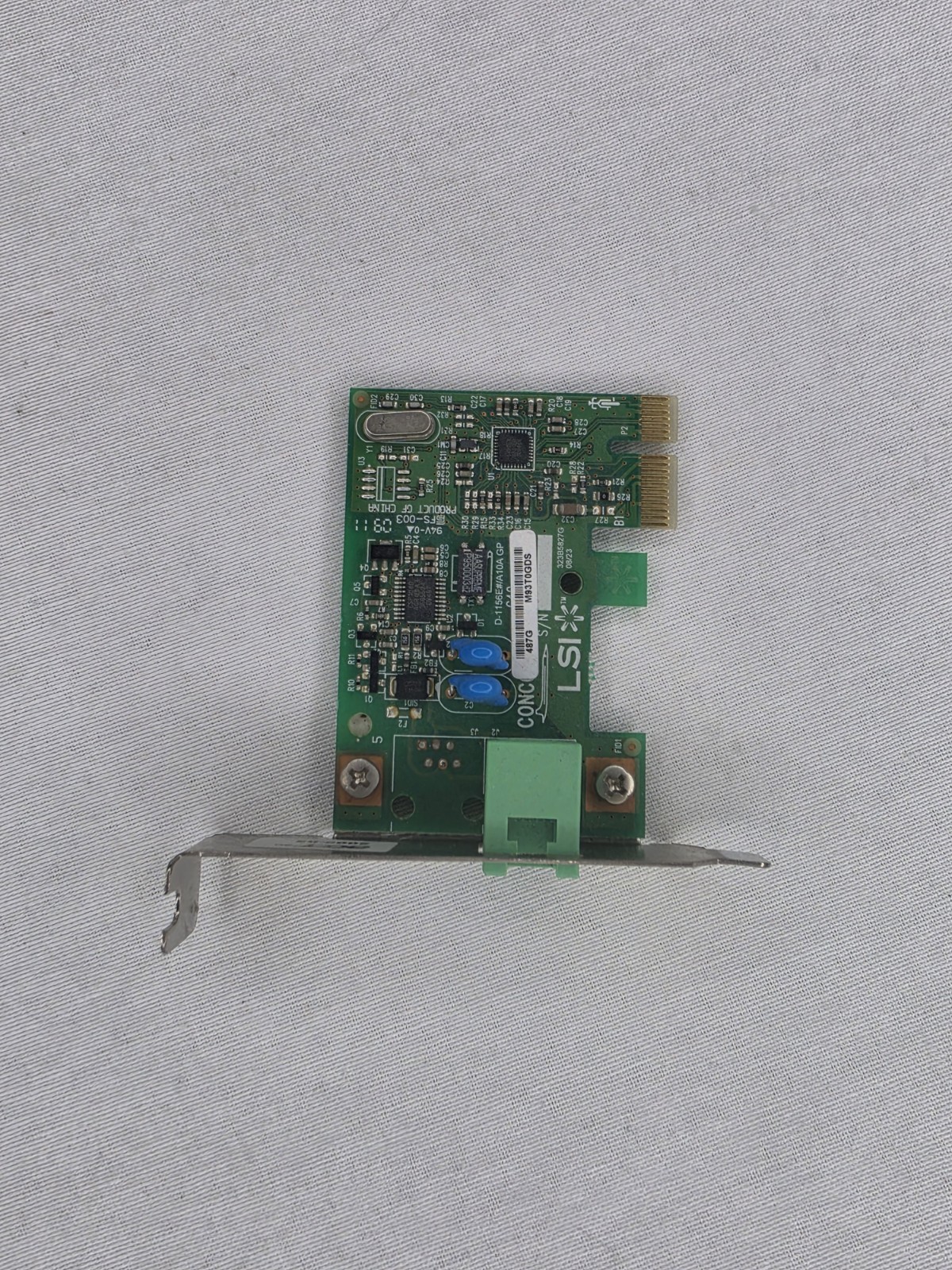 MSI MS-3878 PCIe x1 56K Dial-Up Fax Modem Card RJ-11 2009 Vintage PC